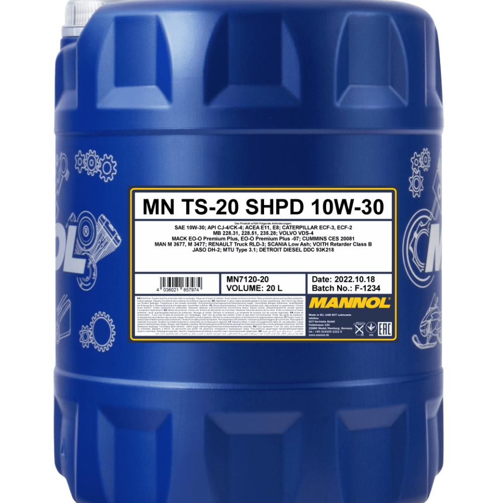5w30 Motoröl MANNOL Motoröl TS-12 10W-30 - 20 Liter Kanister Motoröl 5w30